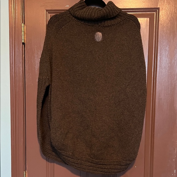 Gucci Brown Turtleneck Sweater Poncho - Picture 5 of 8